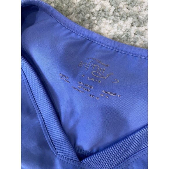 LOT (3) Scrubs Set Top Pants Beyond Scrubs Small/Med BLUE Pants (M) Shirts (S) - Picture 8 of 16